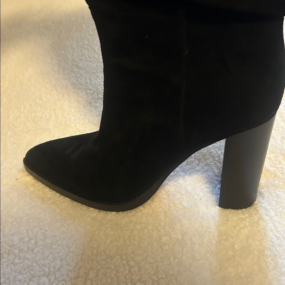 PAIGE Shiloh Slouch Elegant Black Knee-High Boots - Picture 6 of 7